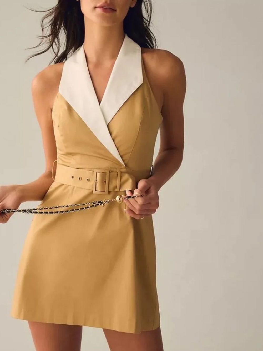 Anthropologie Hutch Sleeveless Collared Dress